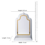 Royal White & Gold Ganesha Idol Stand / Mandir (Medium) - Image 3