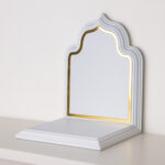 Royal White & Gold Ganesha Idol Stand / Mandir(Wide) - Image 2