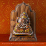 Wooden Ganesha Idol Stand / Mandir(Medium) - Image 4